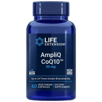 Вітамінно-мінеральний комплекс Life Extension Коензим Q10, 50 мг, AmpliQ CoQ10, 60 вегетаріанських капсул (LEX25536)