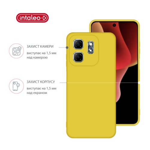 Чохол до мобільного телефона Intaleo Silicone Infinix Hot 50i Yellow (1283126599521)