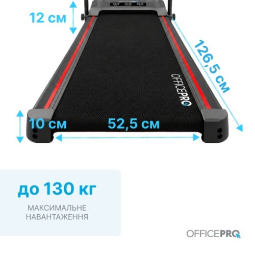 Бігова доріжка OfficePro TD089 2 HP 1-10 км/год 130 кг (TD089)