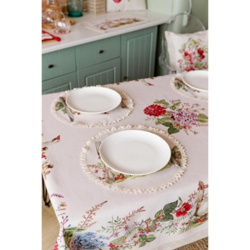 Скатертина Прованс гобеленова Гуси 135х300 см (034101)