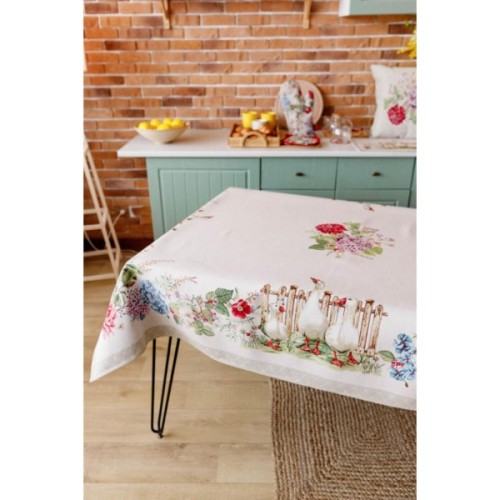 Скатертина Прованс гобеленова Гуси 135х300 см (034101)