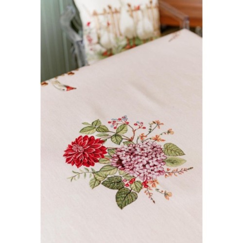 Скатертина Прованс гобеленова Гуси 135х300 см (034101)