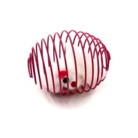 Іграшка для котів Hippie Pet М'ячик з мишкою рожевий 7 см (HIPCT2304027RO)