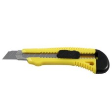 Ніж канцелярський Delta by Axent 18мм, metal runners, yellow (D6622-02)