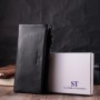 Гаманець ST Leather З натуральної шкіри Чорний (22527)