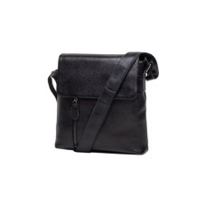 Сумка Vintage Месенджер шкіряна Чорна (14576)