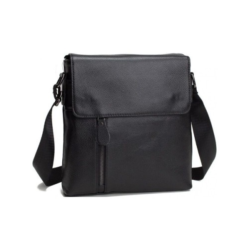 Сумка Vintage Месенджер шкіряна Чорна (14576)