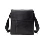 Сумка Vintage Месенджер шкіряна Чорна (14576)