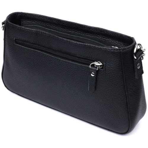 Сумка Shvigel З зернистої натуральної шкіри Чорна (22837)