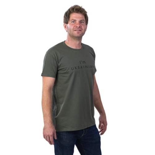 Футболка Sol's Imperial 190 I'am Ukrainian хакі XXL (11500269/138XXL)