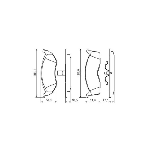 Гальмівні колодки Bosch 0 986 424 363