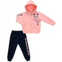 Спортивний костюм дитячий Breeze з котиком (16824-92G-peach)