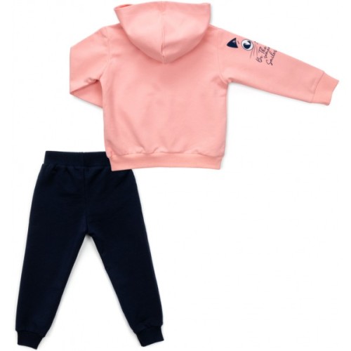 Спортивний костюм дитячий Breeze з котиком (16824-92G-peach)