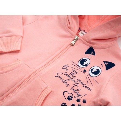 Спортивний костюм дитячий Breeze з котиком (16824-92G-peach)