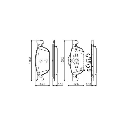 Гальмівні колодки Bosch 0 986 494 383