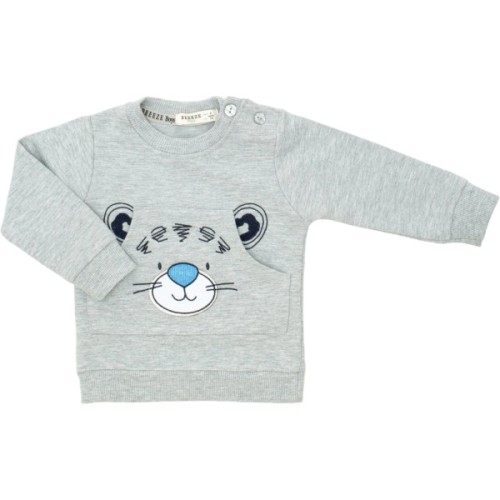 Спортивний костюм дитячий Breeze з тигриком (22128-80B-gray)