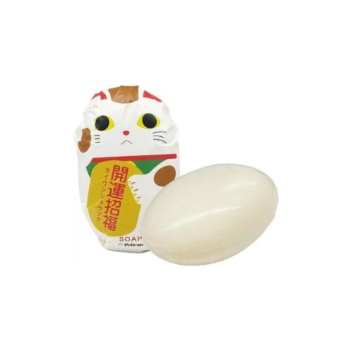 Тверде мило Pelican Beckoning Cat Soap З ароматом зеленого чаю "Манекі-неко" 180 г (4976631481890)