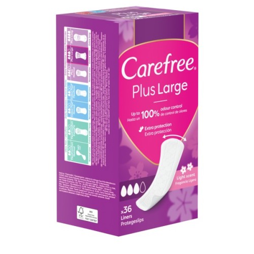 Щоденні прокладки Carefree Plus Large 36 шт. (3574661604787/3574661487540)