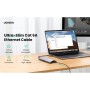 Патч-корд 1.5м, U/UTP CAT 6A Copper Ethernet Cable тонкий(діаметр 2.8мм) NW122 Black Ugreen (70333)