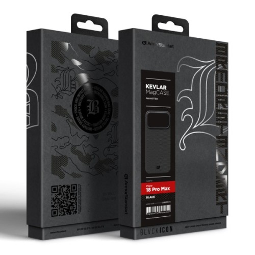 Чохол до мобільного телефона Armorstandart BlackIcon Kevlar MagCase Apple iPhone 18 Pro Max Black (ARM92841)