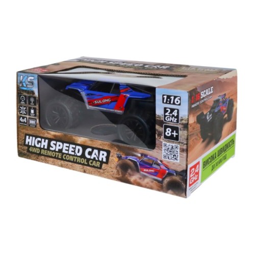 Радіокерована іграшка KS Drive Автомобіль Off-road High speed синій 1:16 (SL-8024A)