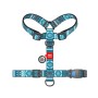 Шлея для собак WAUDOG Nylon анатомічна H-подібна з QR-паспортом "Етно синій" пластиковий фастекс XL (323-0131)