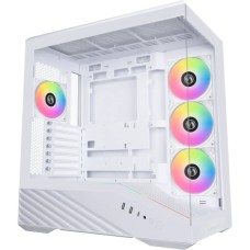 Корпус для ПК Lian Li V100R case with pre-installed four 120mm RGB PWM fan, White (G99.V100RW.01)