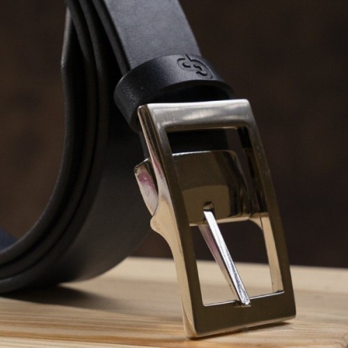 Ремінь Grande Pelle Шкіряний Синій (11058)