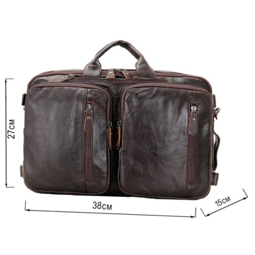 Сумка Vintage Трансформер Коричнева (14106)