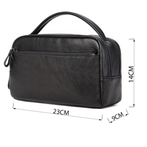 Сумка Vintage Шкіряна Чорна (20348)