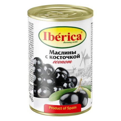 Овочева консервація Iberica Маслини Econom з кісточкою 280 г (8436024297706)