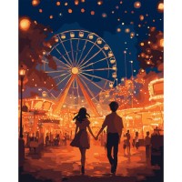 Картина по номерам Santi Перше побачення 40х50 см LED підсв (956645)