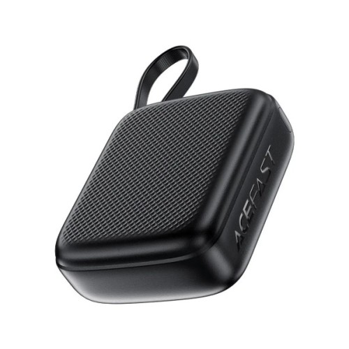 Батарея універсальна Acefast 10000mAh, 20W, PD, QC/3.0, build Type-C cable, M15, Black (6974316283973)