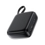 Батарея універсальна Acefast 10000mAh, 20W, PD, QC/3.0, build Type-C cable, M15, Black (6974316283973)