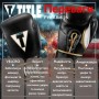 Боксерські рукавички Title Boxeo Mexican Leather Quatro Black/White 16 oz (BATGE4 16 oz BK/WH)