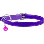 Нашийник для тварин WAUDOG Glamour з QR паспортом Д 17-20 см фіолетовий (32759)
