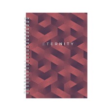 Блокнот Axent на спіралі А5 96 аркушів, клітинка, тверда обкладинка №25 (8032-25-A)