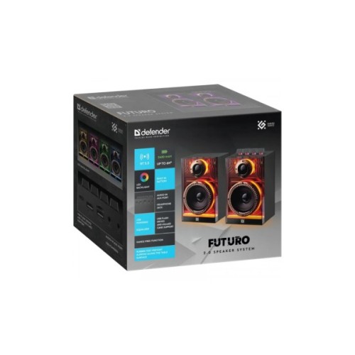 Акустична система Defender Futuro LED Bluetooth Black (65087)