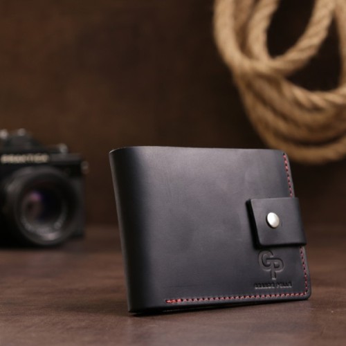 Портмоне Grande Pelle Шкіряне Чорне (11542)