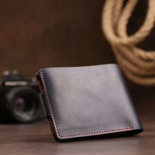 Портмоне Grande Pelle Шкіряне Чорне (11542)