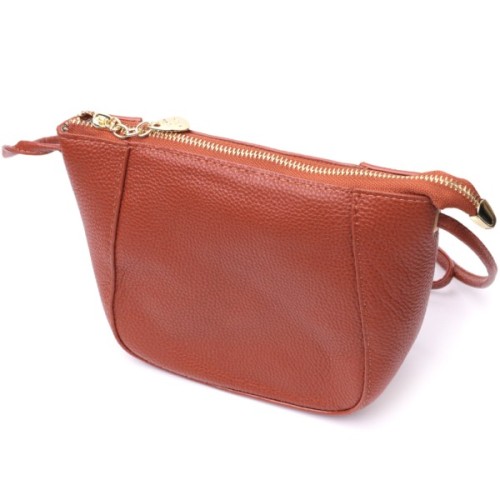 Сумка Vintage Жіноча через плече з натуральної шкіри Коричнева (22300)