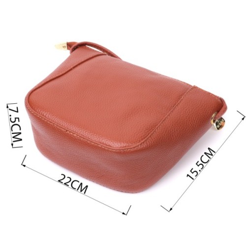 Сумка Vintage Жіноча через плече з натуральної шкіри Коричнева (22300)