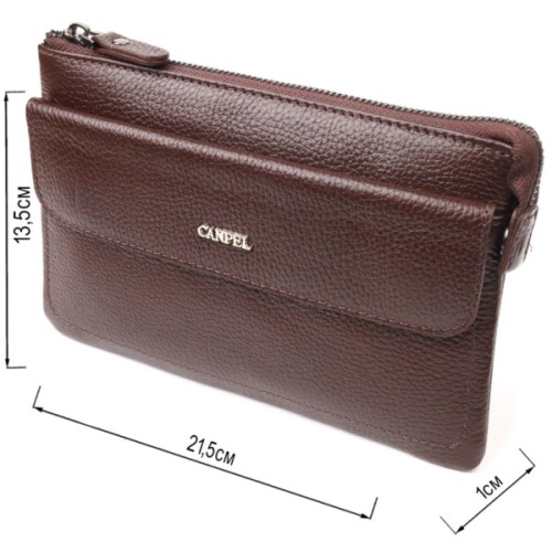 Сумка Canpellini З натуральної шкіри Коричнева (21548)