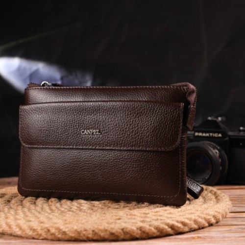 Сумка Canpellini З натуральної шкіри Коричнева (21548)