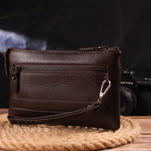 Сумка Canpellini З натуральної шкіри Коричнева (21548)