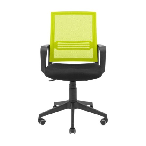 Офісне крісло Richman Джина Пластик Піастра Сітка чорна + зелена (ADD0003094)