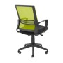 Офісне крісло Richman Джина Пластик Піастра Сітка чорна + зелена (ADD0003094)