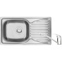 Мийка кухонна Deante Doppio, сталева мийка ZEN_0113 + змішувач BYU_060M, сатін (ZENA0113)