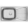 Мийка кухонна Deante Doppio, сталева мийка ZEN_0113 + змішувач BYU_060M, сатін (ZENA0113)