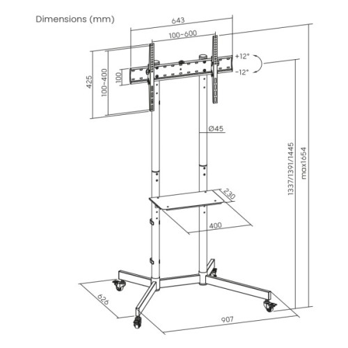 Стійка презентаційна ITech T1042TE
